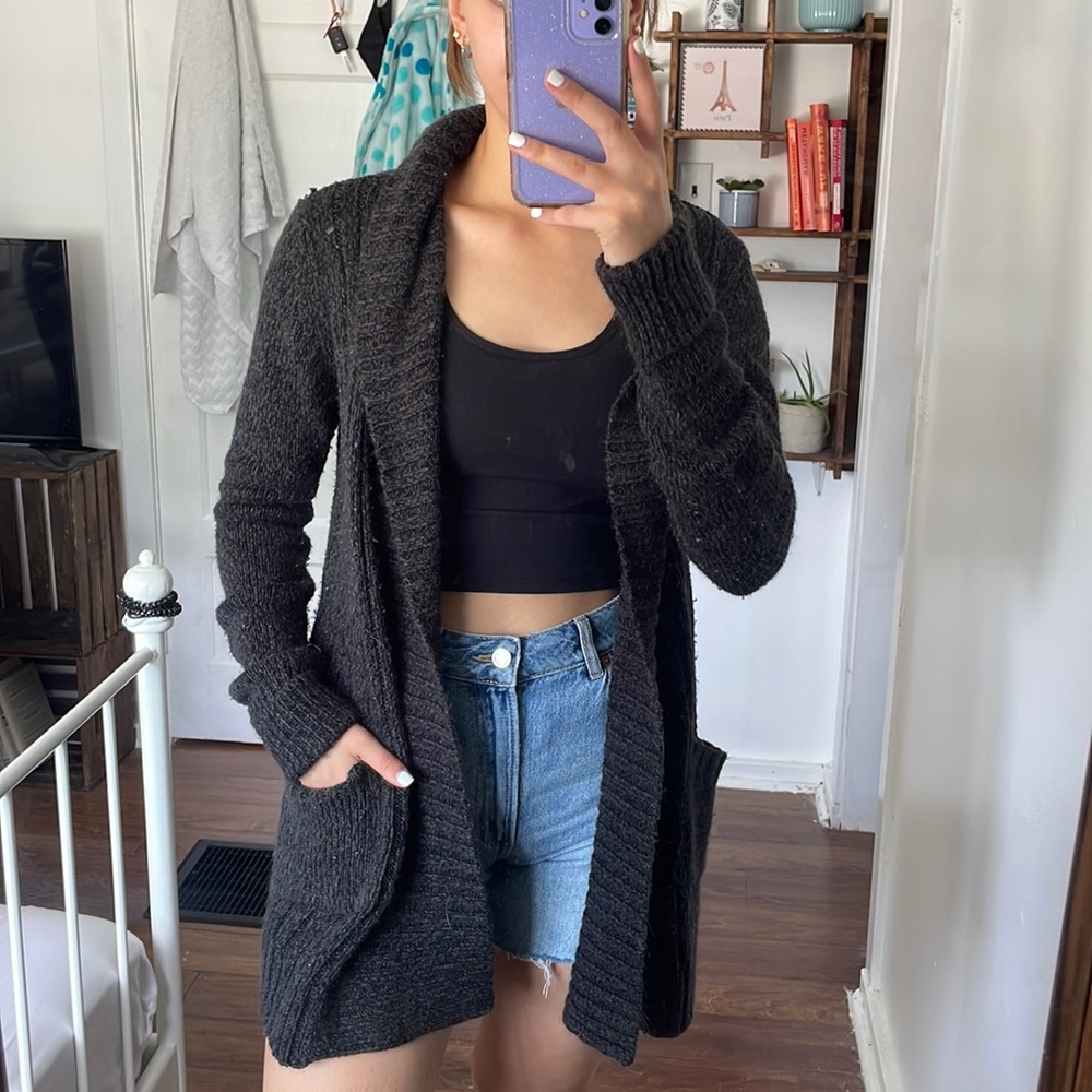 SALE!! Dark grey cardigan oversized